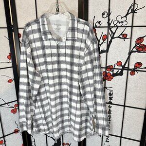 San Soleil Polo Shirt Breathable Long Sleeve Vented UPF 50 Men’s XL White Black